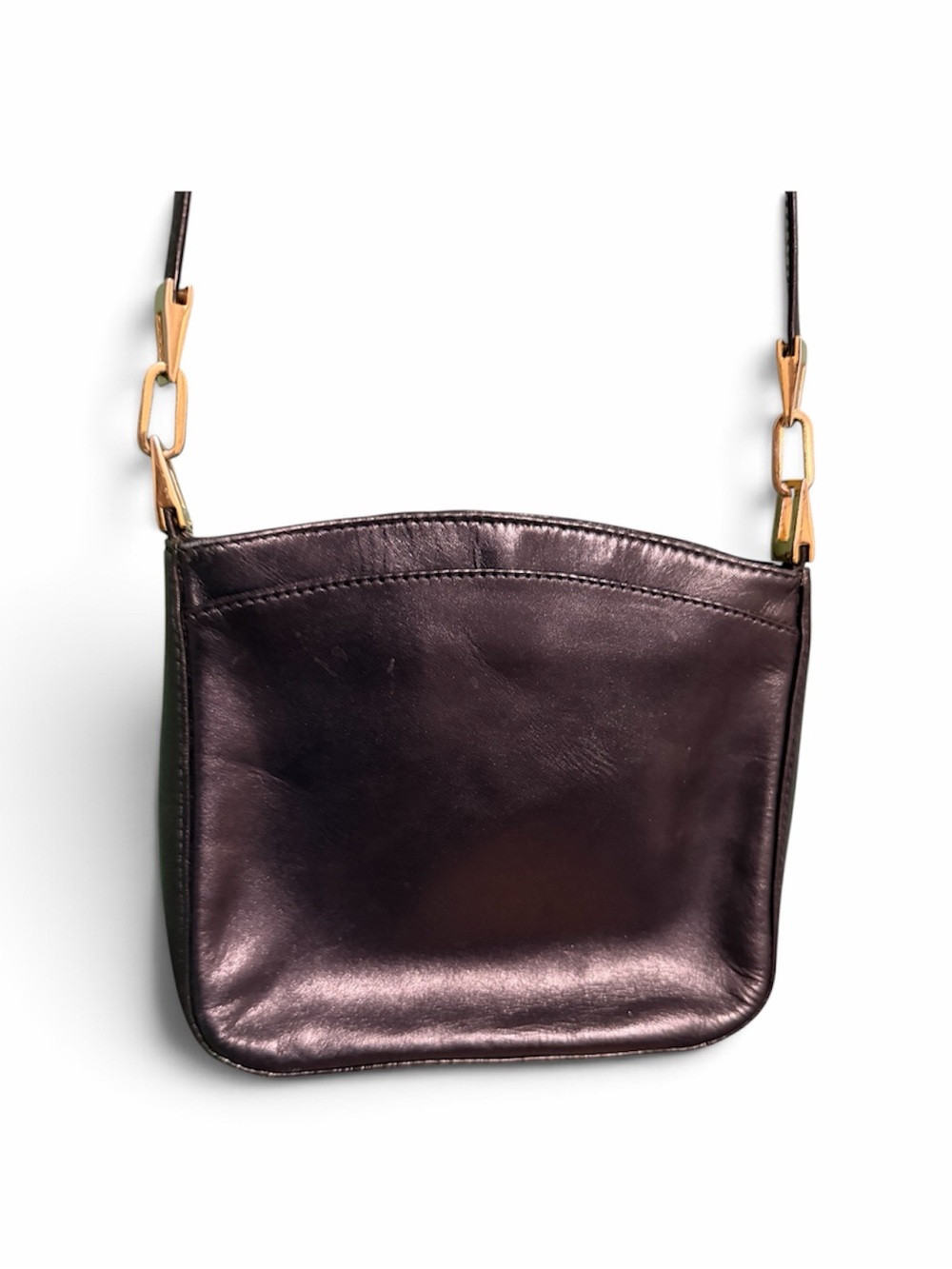 Classic Vintage Leather Bag in Black